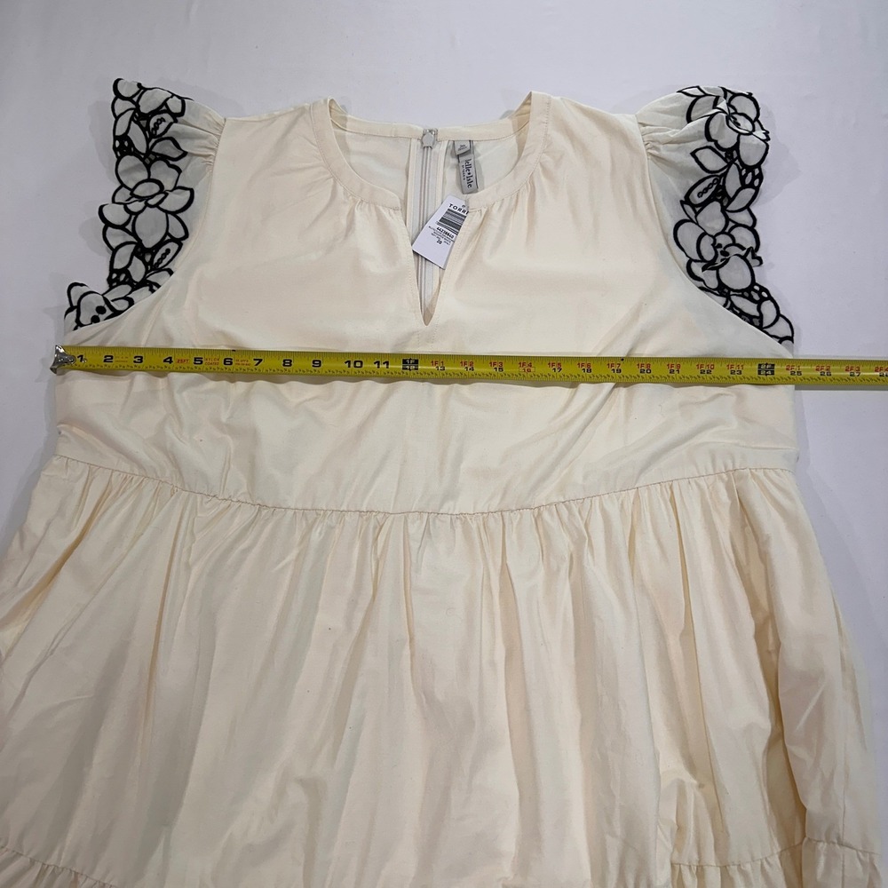 Torrid Belle Isle Tiered Maxi Dress Women 20 White Embroidered Boho Graduation - Picture 10 of 11